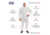International Enviroguard Body Filter 95+ 4028 Coverall w/Hood, Elastic Wrist &amp; Ankle, White, 2XL, Case of 25, 4028XXL