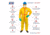 International Enviroguard ChemSplash 1 Coverall w/Hood, Elastic Wrist &amp; Ankle, Yellow, L, 6 Pack, 7015T-L