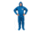 International Enviroguard ViroGuard 2404 Coverall w/Hood, Boot, Elastic Wrist and Back, Blue, Extra Large, Case 25, 2404-XL