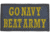 IR.Tools Go Navy Beat Army Garrison Patches, Blue/Yellow, 3.5X2in, P-0266-05-001-PK A