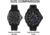 Isobrite Thin Blue Line T100 Tritium Mid-Size Watch, Black/Gray, 39.5mm, ISO3006