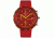 Issey Miyake SILAt003 Trapezoid Al Mens Watch - Red Band, Red Case