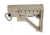 JE Machine Tech Featureless CA Compliant Skeleton A-Frame Commercial Pinned Buttstock, Tan PS-ST6T-CA