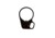 JE Machine Tech Right Hand Single Loop Oval Sling Mount Adapter End Plate, Black TS-EP9