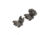 JE Machine Tech Spring Loaded Flip-Up Top Mounted Deployable Front and Rear Sight, Black, TS-PS22B