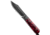 Jack Wolf Knives Jack Wolf Knives Backwoods FIXedc Fixed Blade Knife Kirinite True Blood 3" DLC, Black/Red, CPM S90V, adult, BHQ-226496