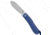 Jack Wolf Knives Jack Wolf Knives K9 Jack Slip Joint Knife Blue G-10 Opposing Arcs 2.8&quot; Satin, Blue, 154CM, adult, BHQ-219817
