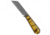 Jack Wolf Knives Midnight FIXedc Fixed Blade Knife, 2.95in, CPM S90V Stainless Steel, Sheepsfoot Blade, ULTEM, Yellow Handle, Yellow/Gray, 5.87 inch, BHQ-202351