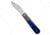 Jack Wolf Knives Jack Wolf Knives Primo Jack Frame Lock Knife Crystal Lake Kirinite 3.3" Satin, Blue, CPM S90V, adult, BHQ-212205