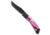 Jack Wolf Knives Jack Wolf Mini Cyborg Jack Slip Joint Knife Cosmic Pink Kirinite 2.6&quot; Black, Black/Pink, CPM S90V, adult, BHQ-201006
