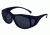 Jackson Safety Nemesis Safety Eyewear, Black Frame, Blue, Universal 14481