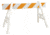 Jackson Safety Plastic A-Frame Barricade Rail 2in. x 8in., White 17633