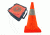 Jackson Safety W Cone ? 28in. With 6in. Upper 4in. Lower 3M 10 lbs, Orange, 28in. 16560