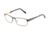 Jaguar 33060 Single Vision Prescription Eyeglasses, Brown/Gold Frame, JG330608222SV