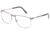 Jaguar 33088 Bifocal Prescription Eyeglasses, Matte Grey/Silver Frame, JG330886500BI