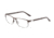 Jaguar 35045 Progressive Prescription Eyeglasses, Dark Brown/Silver Frame, JG350451016PR