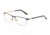 Jaguar 35047 Progressive Prescription Eyeglasses, Dark Brown/Gold Frame, JG350475100PR