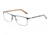 Jaguar 35047 Progressive Prescription Eyeglasses, Navy/Rust Frame, JG350471066PR