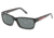 Jaguar 37109 Mens Sunglasses, Black-Red/Grey Polarized Lenses, 57-15-135 37109-8840