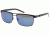 Jaguar 37549 Sunglasses, Male, Black/Blue Mirror Lenses, 59-15-140 37549-610