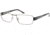 Jaguar Spirit Single Vision 33540 Black-Silver Mens Eyeglasses 33540-610RX