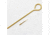 J. Dewey 4-LB One piece Rod Loop with #2245-L loop, Brass, n/a 4LB