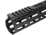 JE Machine Tech AR-15 Ultralightweight Minimalist Partial Top Rail, 10 in, No Anti Rotation Tabs, Black, PS-223MLK10KBLK-H-NAR