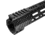 JE Machine Tech AR-15 Ultralightweight Minimalist Partial Top Rail, 10 in, No Anti Rotation Tabs, Black, PS-223MLK10KBLK-H-NAR