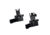 JE Machine Tech Offset Fixed Front and Rear Sight, Black, TS-PS9B-AL