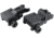 JE Machine Tech Front and Rear Folding Back Up Battle Sights-Aluminum, Black, TS-PS25B