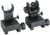 JE Machine Tech Front and Rear Folding Back Up Battle Sights-Aluminum, Black, TS-PS25B