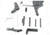 JE Machine Tech Lower Parts Kit, Glock 17 Gen 1-3, Black, TS-LPKG17