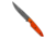 Jeff Hall Jeff Hall Custom Large Envoy Fixed Blade Knife Orange G10 5" Gray Stonewash, Orange, D2, adult, BHQ-125247