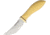 Jesse Hemphill High Falls Antique Ivory Fixed Blade Knife, 3.75in, A2 Tool Steel, Standard Edge, Satin, Antique Ivory, Micarta Handle JH003AI