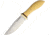 Jesse Hemphill Town Creek II Special Antique Fixed Blade Knife, 4.75in, A2 Tool Steel, Drop Point, Satin, Antique Ivory, Micarta Handle JH006SAI