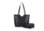 Jessie &amp; James Cassidy Concealed Carry Tote Bag w/Tooling, Matching Wallet, Black, SMC60223S BK/BK