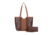 Jessie &amp; James Cassidy Concealed Carry Tote Bag w/Tooling, Matching Wallet, Lt Brown, SMC60223S LBR/BR