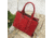 Jessie &amp; James Kate Concealed Carry Lock and Key Satchel with Coin Pouch CCW Handbag, Red, AMC4032L RD