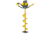 Jiffy E6 Lightning w/Hybrid Torch Drill Assembly, Right Hand, 8in, Yellow, Large, 56-08-H