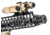 JMac Customs 360 1/2-28 X37 Muzzle Brake with Bravo Suppressor Mount and Blast Shield, Black Nitride, RRD-360-28S-X37+BDS-37