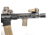 JMac Customs 360 1/2-28 X37 Muzzle Brake with Bravo Suppressor Mount and Blast Shield, Black Nitride, RRD-360-28S-X37+BDS-37