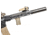 JMac Customs 360 1/2-28 X37 Muzzle Brake with Bravo Suppressor Mount and Blast Shield, Black Nitride, RRD-360-28S-X37+BDS-37