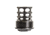 JMac Customs 360 .578S-28 X12 45 Muzzle Brake with Alpha Suppressor Mount, Black Nitride, Black, 360578SX1245
