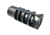 JMac Customs 4C 1/2-28 Slim 9mm 4-Port Muzzle Brake, Black Nitride, Black, RRD-4C-28-S-9