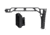 JMac Customs SS-9RP Stock 5.5mm Folding Aks w/Rubber Butt Pad, Black, SS-9RP+5.5