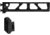 JMac Customs ST-7 Skeletonized Tube for Compact M4 Stocks for 5.5mm Folding AKs, Black, ST-7+SM-5.5