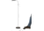 JOBAR Battery Operated LED Cordless Anywhere Floor Lamp with Foot Control, Black JB7243SIL