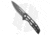 John Gray Custom Folding Knife, 4.00in, Premium Blade Steel, Drop Point Blade, Carbon Fiber, Titanium, Black/Gray Handle, Black/Gray/Dark Gray, 8.625 inch, BHQ-221533