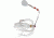 Johnson Beetle Spin R Bait, White 179864