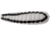 Johnson Jig,Nickel Blade, 1in, 1/32oz, 4 Pack, White/Black Stripe, 1119433